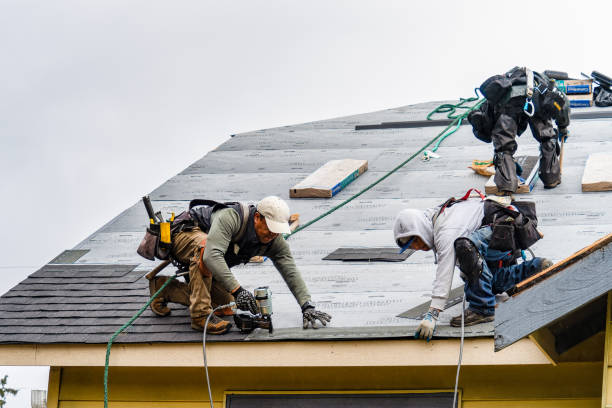 Professional Gutter Installation technician working in Pocopson, PA